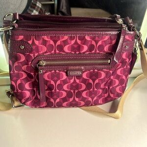 Y2K Fuchsia Coach Crossbody Purse